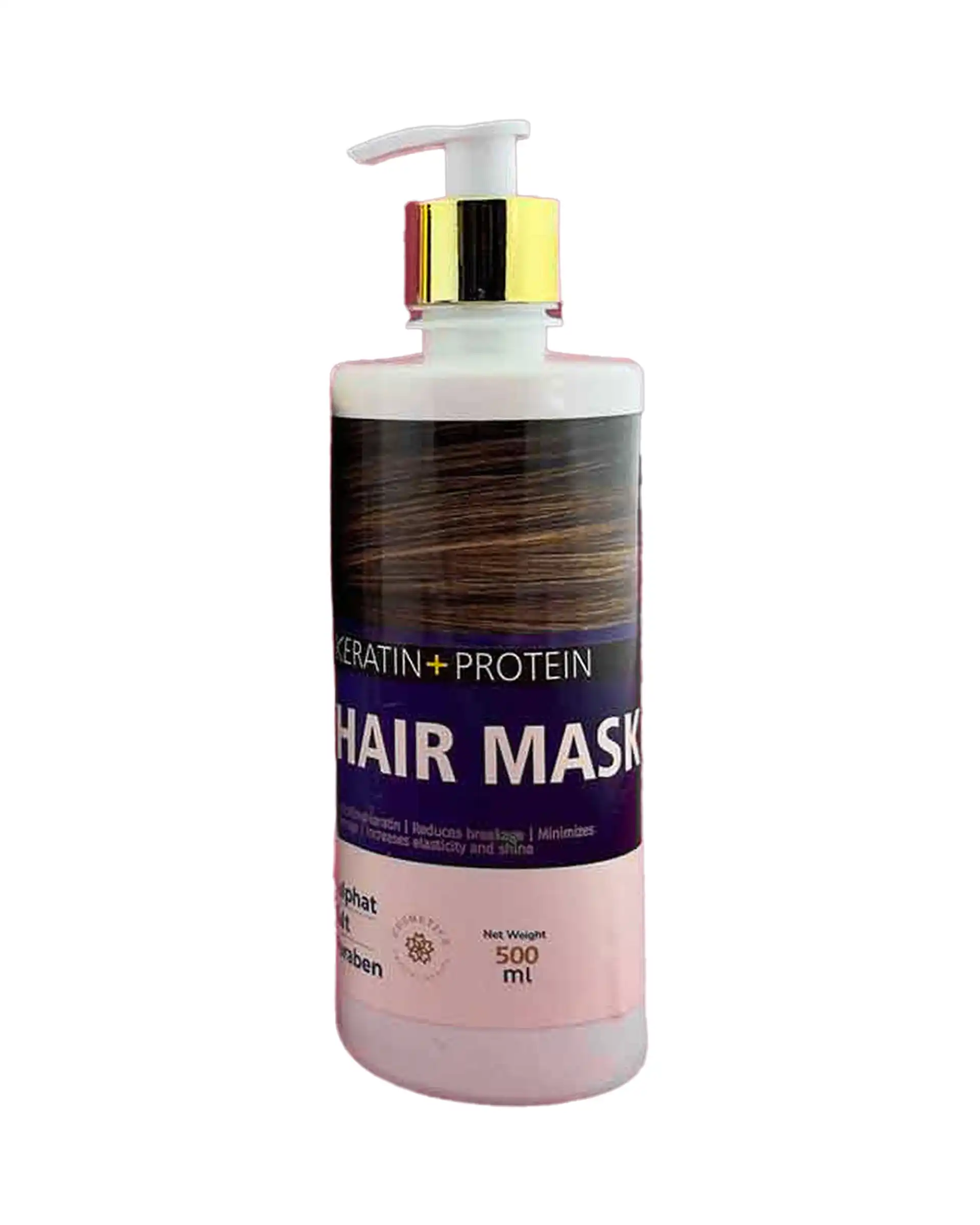ماسک مو پمپی بدون سولفات کراتین و پروتئین گاتریا 500ml