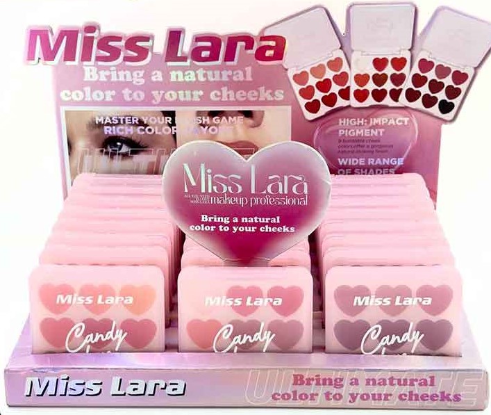 رژ پالتی نه رنگ قلبی میس لارا رژ پالتی نه رنگ قلبی میس لارا